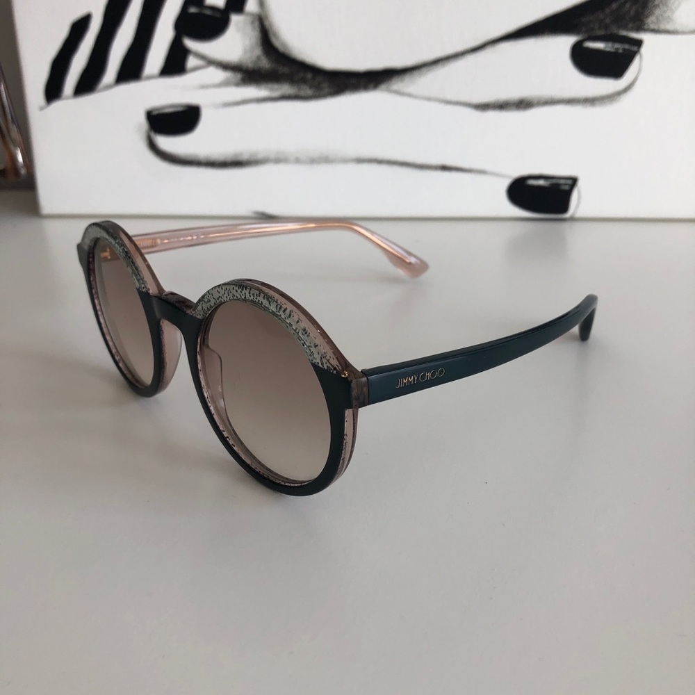 Jimmy Choo Translucent Round Sunglasses